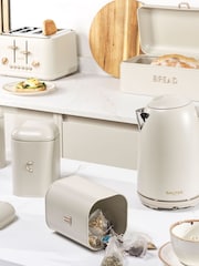 Salter Oatmeal Pebble Bread Bin - Image 3 of 4
