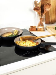 Salter 3 Piece Black Ceramic Frying Pan Set - Image 2 of 6