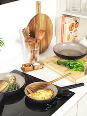 Salter 3 Piece Black Ceramic Frying Pan Set - Image 4 of 6