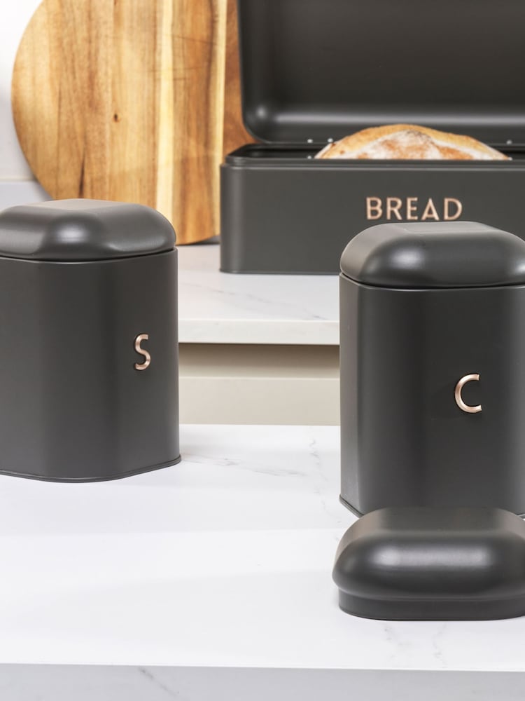 Salter 4 Piece Charcoal Pebble Countertop Set - Image 4 of 4