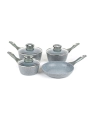Salter 4 Piece Grey Marblestone Pan Set - Image 6 of 6
