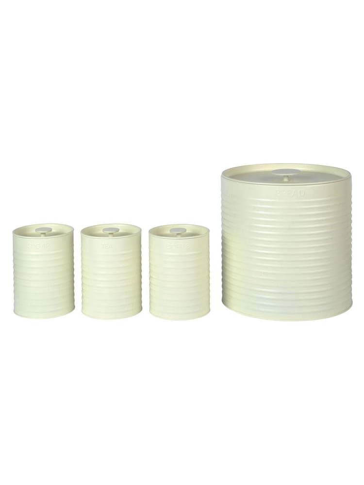 Russell Hobbs 4 Piece Cream Ribbed Countertop Set - Image 6 of 6