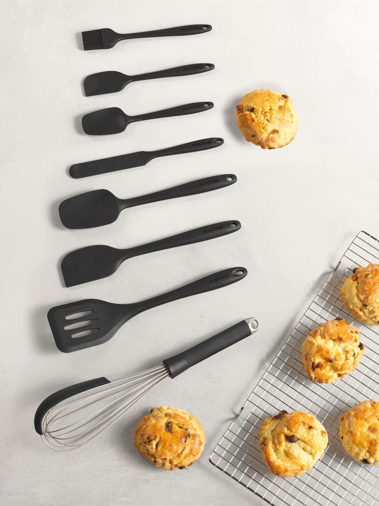 Salter Black Bakes Utensil 8 Piece Set - Image 1 of 6