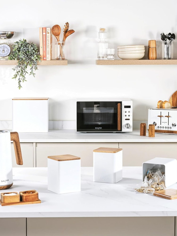 Salter 4 Piece White Toronto Countertop Set - Image 1 of 7