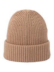 AllSaints Pink Traveling Rib Beanie - Image 2 of 4