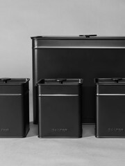 Salter 4 Piece Black Kuro Countertop Set - Image 1 of 5