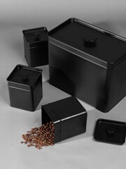 Salter 4 Piece Black Kuro Countertop Set - Image 2 of 5