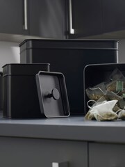 Salter 4 Piece Black Kuro Countertop Set - Image 4 of 5