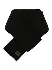 AllSaints Black Travelling Rib Scarf - Image 2 of 4