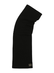 AllSaints Black Travelling Rib Scarf - Image 3 of 4