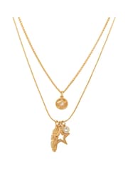 Bibi Bijoux Celestial Feather Layered Necklace - Image 2 of 5