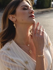 Bibi Bijoux Celestial Feather Layered Necklace - Image 4 of 5