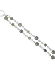 Bibi Bijoux Silver Tone Spheres Semi Precious Bracelet - Image 2 of 2