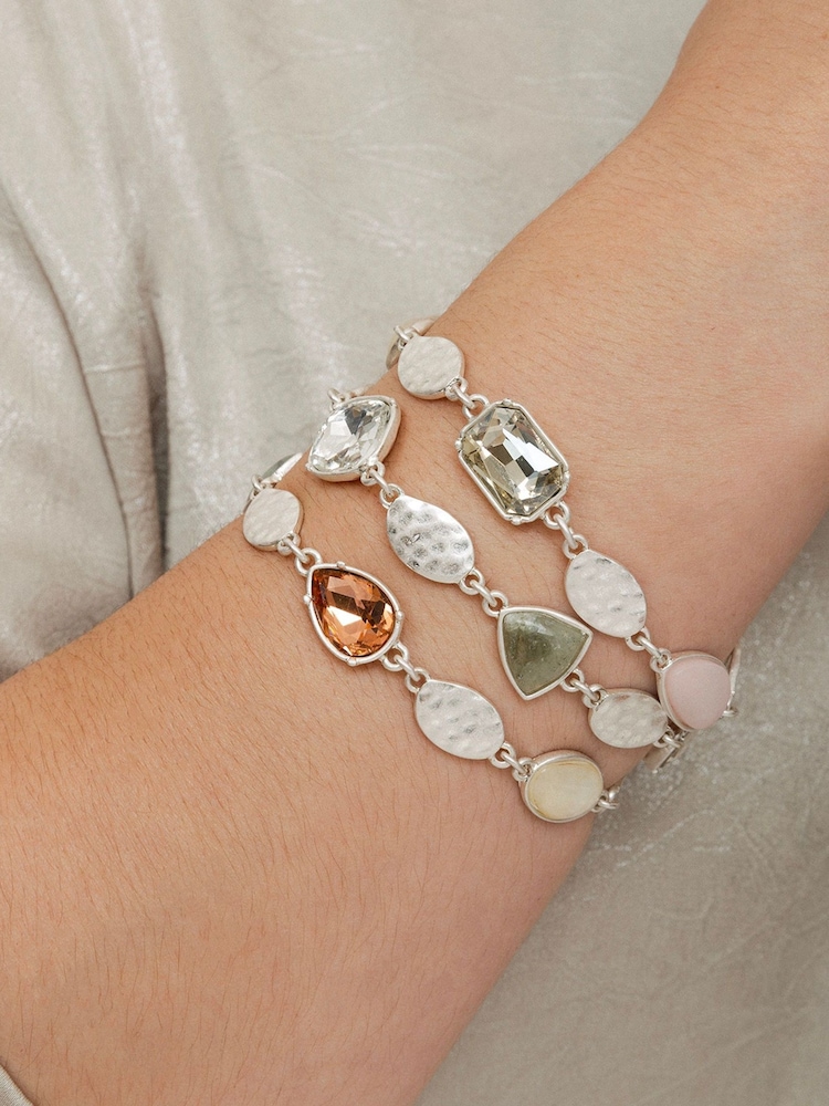 Bibi Bijoux Bejewelled Layered Cuff Bracelet - Image 1 of 4