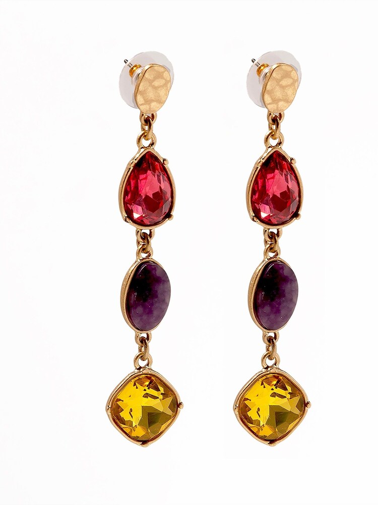 Bibi Bijoux Bejewelled Statement Drop Earrings - Image 1 of 3