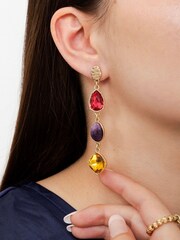 Bibi Bijoux Bejewelled Statement Drop Earrings - Image 2 of 3