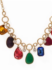 Bibi Bijoux Gold Tone Bejewelled Statement Collar Necklace - Image 2 of 4