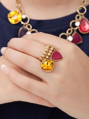 Bibi Bijoux Bejewelled Stretch Ring Set - Image 2 of 3