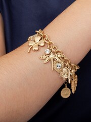 Bibi Bijoux Gold Tone Vintage Charm Statement Bracelet - Image 1 of 3