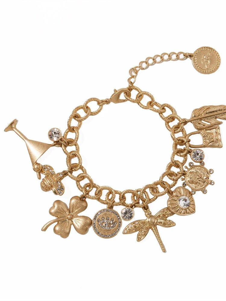 Bibi Bijoux Gold Tone Vintage Charm Statement Bracelet - Image 2 of 3