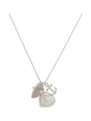 Bibi Bijoux Faith Hope and Charity Heart Locket Necklace - Image 2 of 5