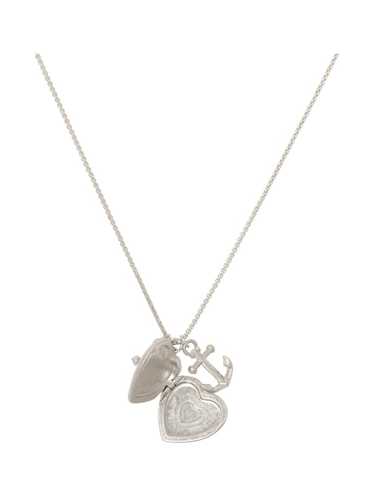 Bibi Bijoux Faith Hope and Charity Heart Locket Necklace - Image 2 of 5