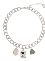 Bibi Bijoux Bejewelled Statement Chain Collar Necklace - Image 3 of 3