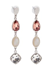 Bibi Bijoux Bejewelled Statement Drop Earrings - Image 1 of 3