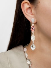 Bibi Bijoux Bejewelled Statement Drop Earrings - Image 2 of 3