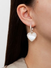 Bibi Bijoux Silver Tone A Love Story Heart Earrings - Image 2 of 3