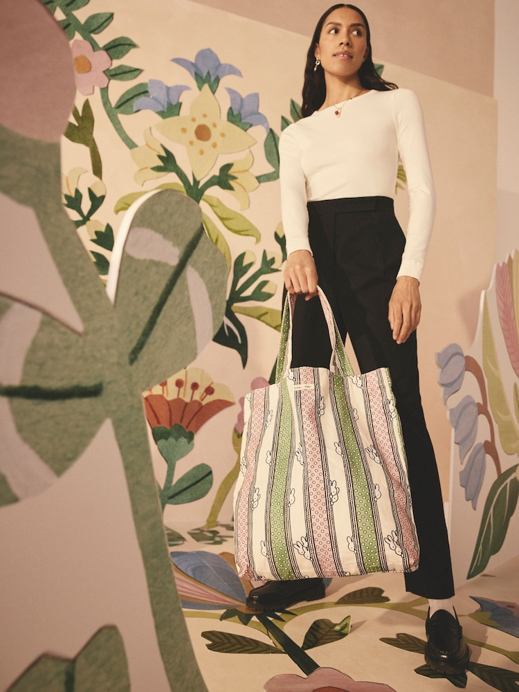 Cath Kidston Miffy Stripe Perfect Shopper Bag - Imagen 1 de 4