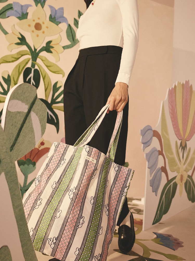 Cath Kidston Miffy Stripe Perfect Shopper Bag - Imagen 2 de 4