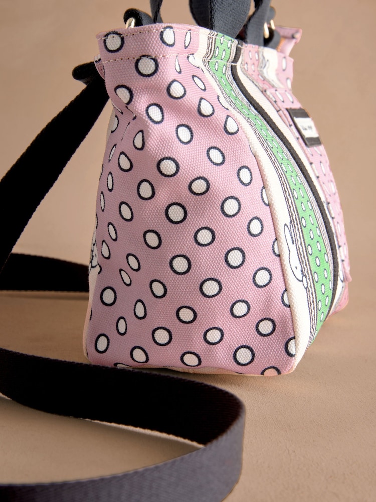 Cath Kidston Green Stripe 100% Cotton Miffy Mini Bonded Tote - Image 8 of 8