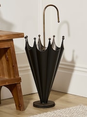 Dibor Black Black and Gold Umbrella Stand - Image 1 of 4