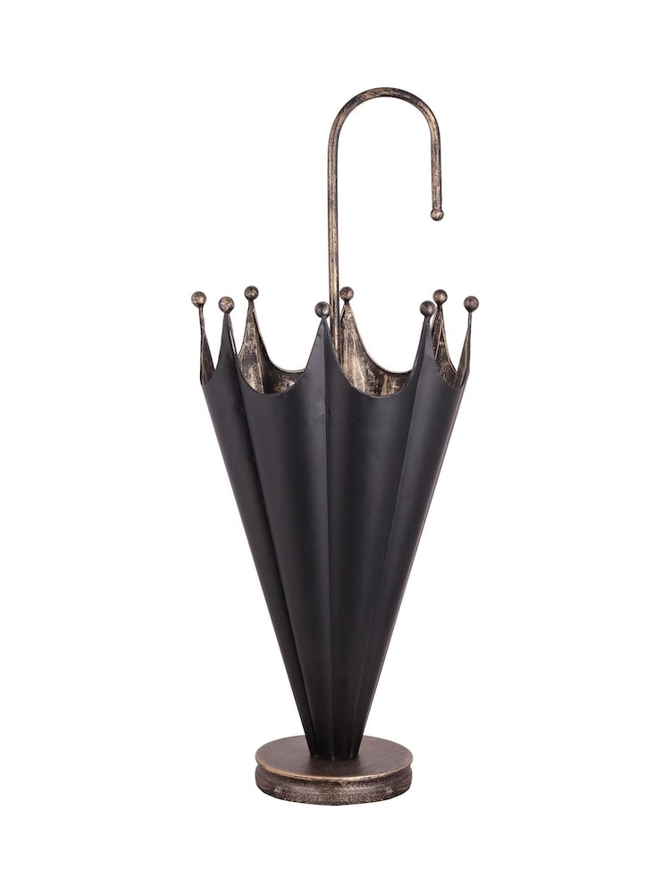 Dibor Black Black and Gold Umbrella Stand - Image 4 of 4