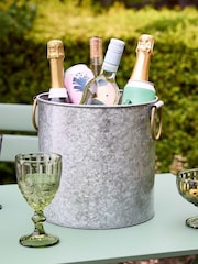 Dibor Silver Ice Bucket on Stand with Tray - Image 2 of 4