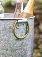 Dibor Silver Ice Bucket on Stand with Tray - Image 3 of 4