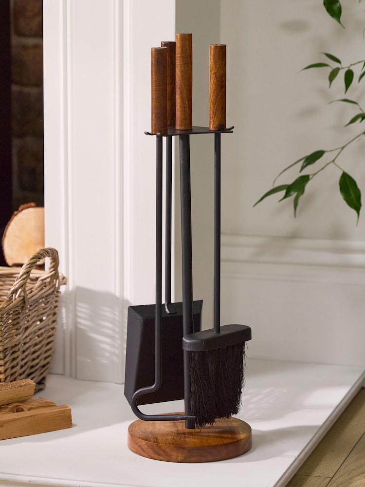 Dibor Black/Wood 3 Tool Fire Set - Image 1 of 6 Dibor Black/Wood 3 Tool Fire Set - Image 1 of 6