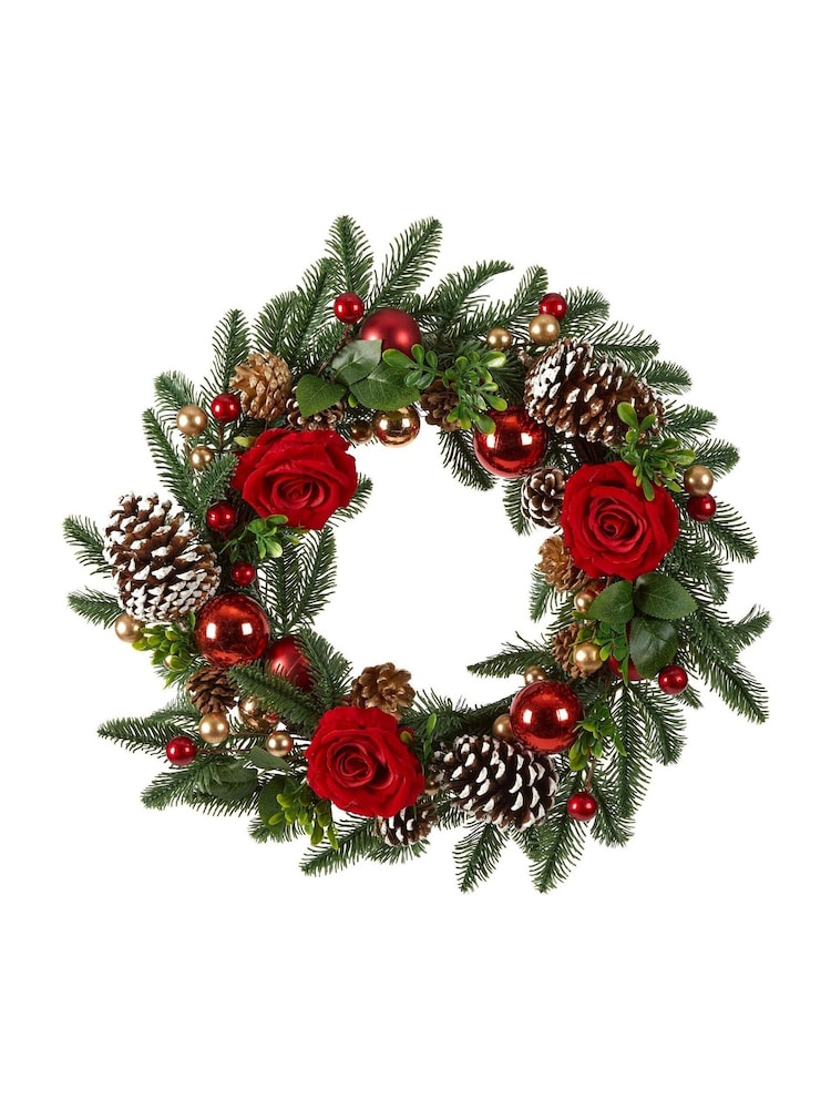 Dibor Green Brockham Rose Wreath - Image 5 of 5