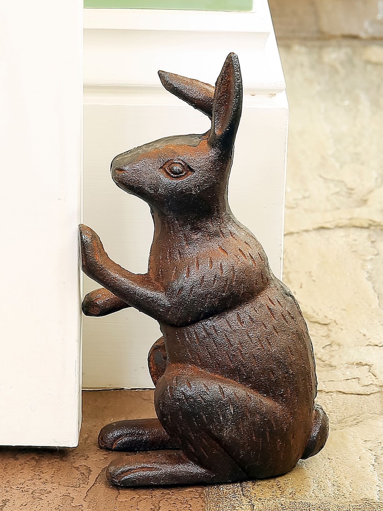 Dibor Brown Hare Door Stop - Image 1 of 4