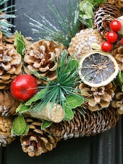 Dibor Brown Festive Fruits Wreath - Image 3 of 6