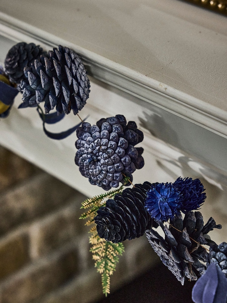 Dibor Moonlight Blue Christmas Garland - Image 2 of 6 Dibor Moonlight Blue Christmas Garland - Image 2 of 6