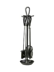 Dibor Black Fireplace Companion Set - Image 5 of 5