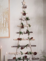 Dibor Natural Nordic Pine Christmas Tree Ladder - Image 1 of 3