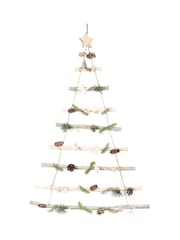Dibor Natural Nordic Pine Christmas Tree Ladder - Image 2 of 3