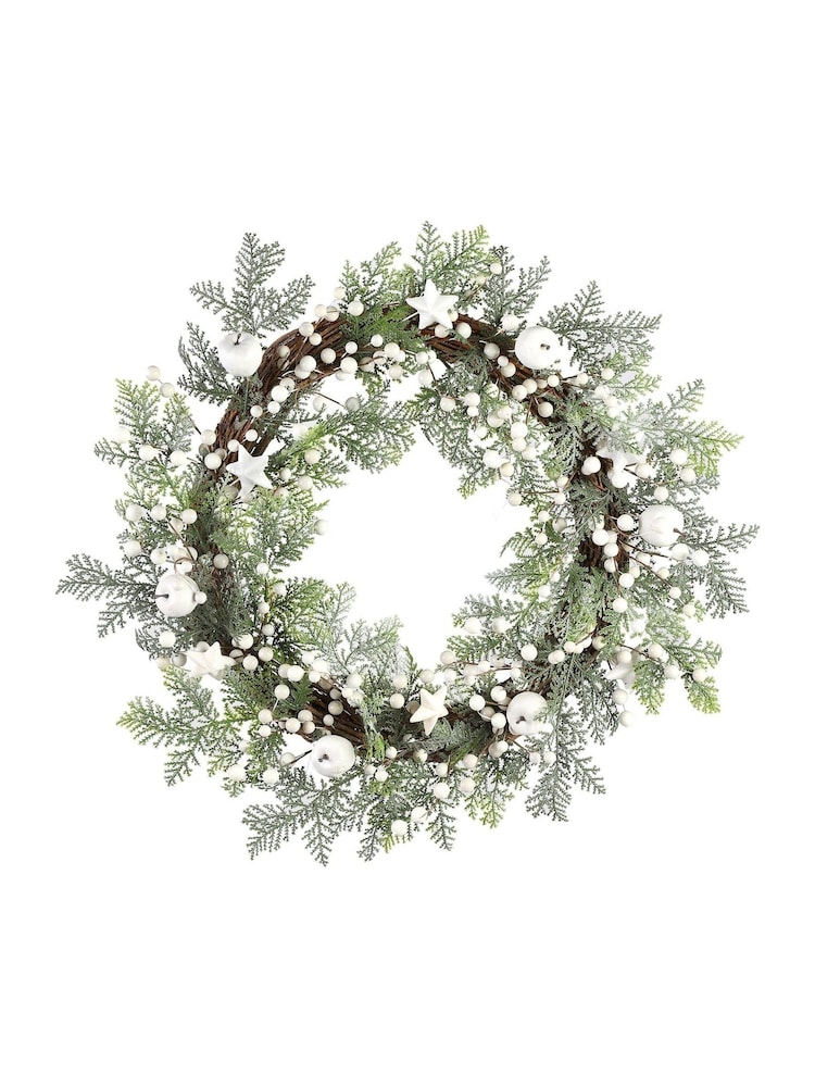 Dibor Green Winter Orchard Wreath - Image 6 of 6
