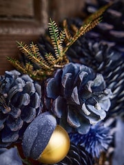 Dibor Blue Moonlight Christmas Wreath - Image 3 of 6