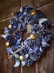 Dibor Blue Moonlight Christmas Wreath - Image 5 of 6