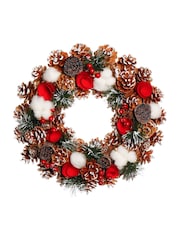 Dibor Brown Snowfall Wreath - Image 4 of 4