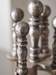 Dibor Silver Antique Pewter Companion Set - Image 2 of 4